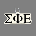 Paper Air Freshener W/ Tab - Greek Letters: Sigma Phi Epsilon